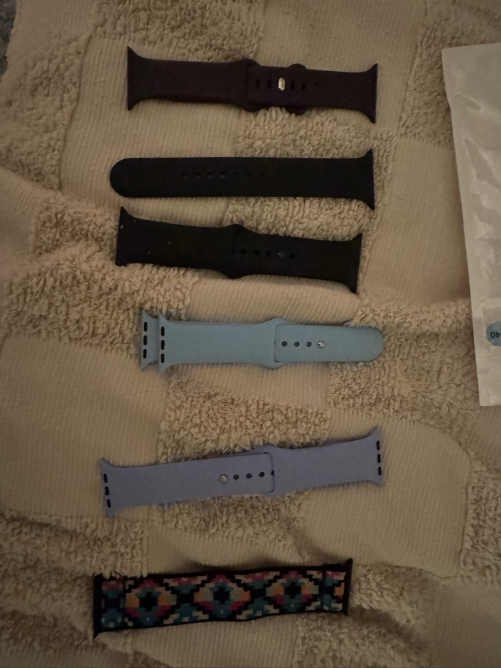 Silicone Replacement Watch Bands - Black, Light Blue, Lavender, Patterned